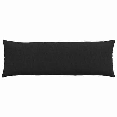 Poduszki na sofę 2 pcs Czarny 120 x 40 cm tkanina