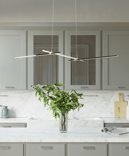 Lampa wisząca APETI THASOS LED 23W 103cm chrom