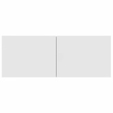 Ścienne szafki TV, 2 szt., białe, 80x30x30 cm