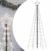 Choinka świąteczna LED z kolcami 220 diod LED Zimna biel 180 cm