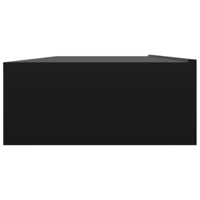 vidaXL Szafka pod TV z oświetleniem LED, czarna, 120x35x15,5 cm