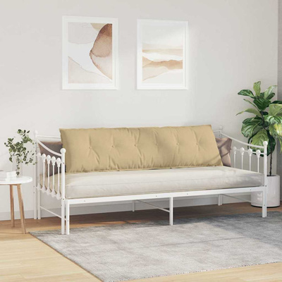 Poduszka na plecy Szary zielony 180 x 50 cm Tkanina sztruksowa