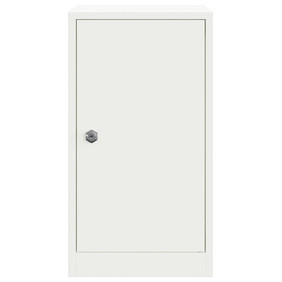 skrzynka na listy z przechowywaniem Biały 30 x 20 x 55 cm Stal