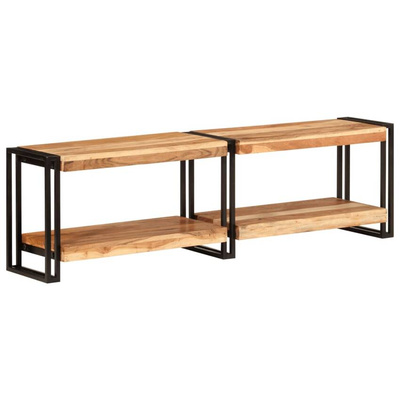 vidaXL Szafka pod TV, 140x30x40 cm, lite drewno akacjowe