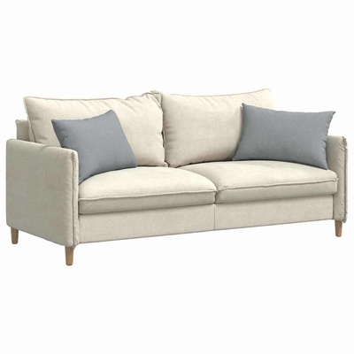 Poduszki na sofę 2 pcs Jasnoszary 60 x 40 cm tkanina