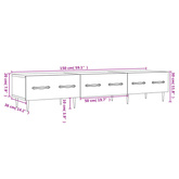 vidaXL Szafka pod TV, szarość betonu, 150x36x30 cm model standard