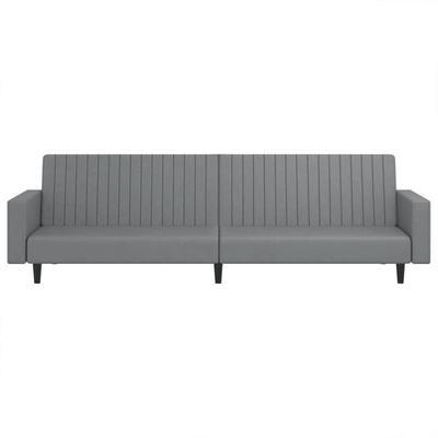 2-osobowa sofa, szara, sztuczna skóra