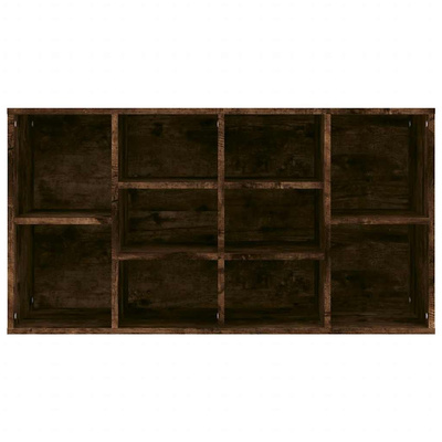Ławka z miejscem na buty, przydymiony dąb, 103x30x55 cm
