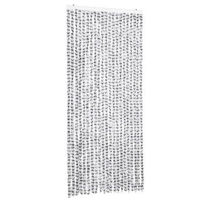 Zasłona przeciwko owadom, jasnoszaro-ciemnoszara, 90x200 cm