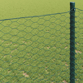 Ogrodzenie heksagonalne 0,8 x 10 m PVC zielony