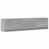Szafka RTV z LED 165x34x40 cm Szary Sonoma Drewno inżynieryjne