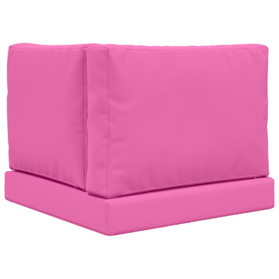 Poduszka do sofy na zewnątrz 3 pcs Różowy Poliester
