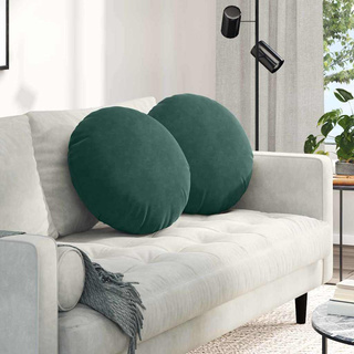 Poduszki na siedziska 2 pcs Ciemna zieleń ?50 x 19 cm Aksamit