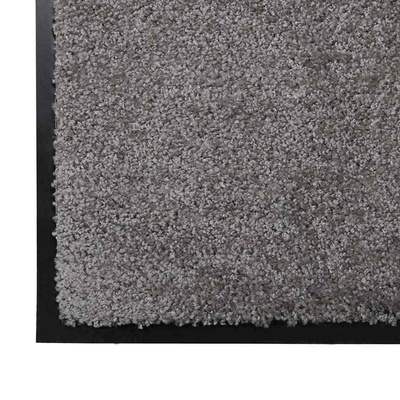 Dywanik drzwiowy Jasnoszary 60 x 40 x 1.2 cm Tkanina Teddy