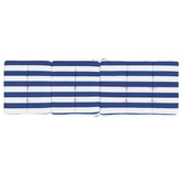vidaXL Poduszki na leżaki, 2 szt, niebiesko-białe pasy, tkanina Oxford