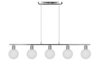 Lampa wisząca chrom klosz kula 5xG9 Oden 35-03270