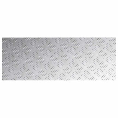 Stopień Prostokątny 2 pcs Srebrny 80 x 30 cm Aluminium