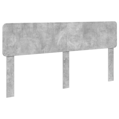 Łóżko z miejscem do przechowywania Betonowy szary 200 x 200 cm