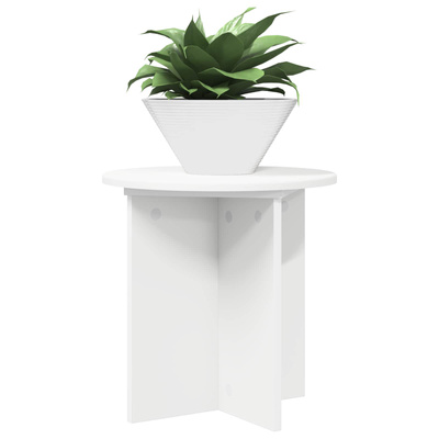 Stojak na rośliny 2 pcs Biały ?40 x 40 cm Drewno inżynieryjne