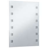 Ścienne lustro łazienkowe z LED, 60 x 80 cm vidaXL