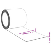 Kurtyna paskowa, czerwona, 200 mm x 1,6 mm, 10 m, PVC