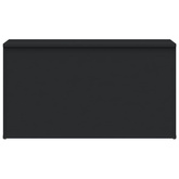 Skrzynia, czarna, 84x42x46 cm, materiał drewnopochodny