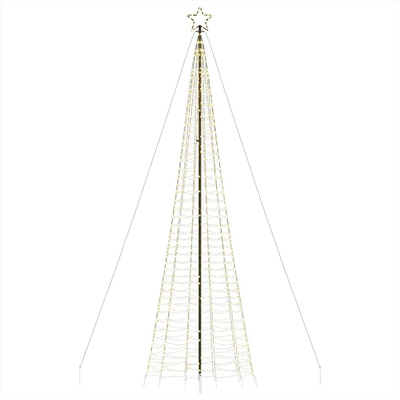 Choinka świąteczna LED kolcami 1534 diody LED Ciepła biel 500cm