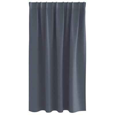 Firany blackout z kółkami 2 pcs Antracyt 140 x 140 cm Poliester