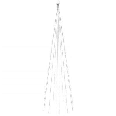 vidaXL Choinka do montażu na maszcie, 310 ciepłych białych LED, 300 cm