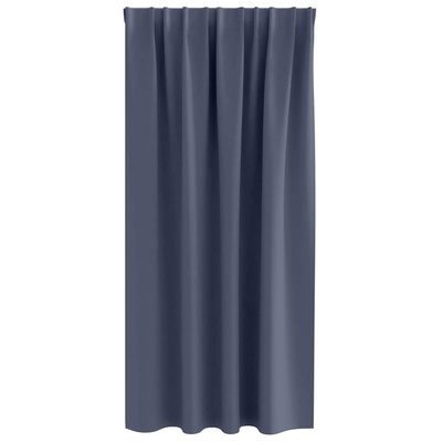 Firany blackout z kółkami 2 pcs Antracyt 175 x 140 cm Poliester