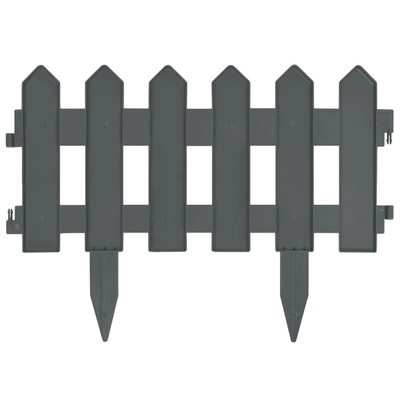 Obrzeża trawnikowe, 25 szt., antracytowe, 10 m, PP