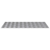 Stopień Prostokątny 2 pcs Srebrny 90 x 50 cm Aluminium