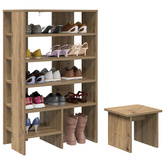 Szafka na buty 2 szt. 62 x 35 x 100 cm Materiał drewnopochodny