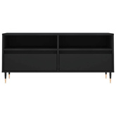 vidaXL Szafka pod TV, czarna, 100x34,5x44,5cm, materiał drewnopochodny