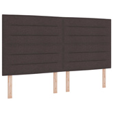 Łóżko z box spring LED z materacem Ciemny brąz 180 x 200 cm