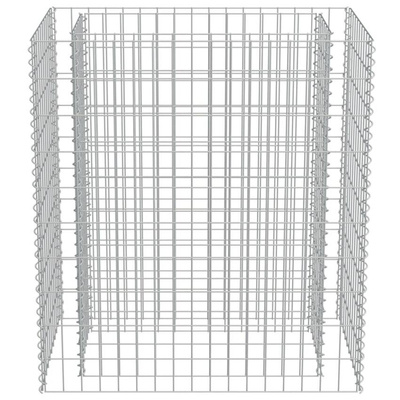 vidaXL Podwyższona donica gabionowa, galwanizowana stal, 90x50x100 cm
