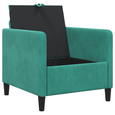 Sofa z miejscem do przechowywania Turkusowy 72 x 78 x 87 cm