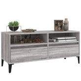 vidaXL Szafka pod TV, szary dąb sonoma, 100x34,5x44,5 cm