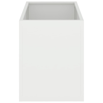 Doniczka ogrodowa Biały 50 x 32 x 40 cm Stal zimnogięta