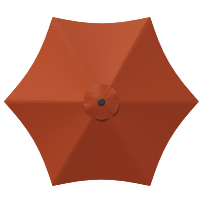 Parasol ogrodowy z podstawą 230 x 230 cm Poliester Prostokątny