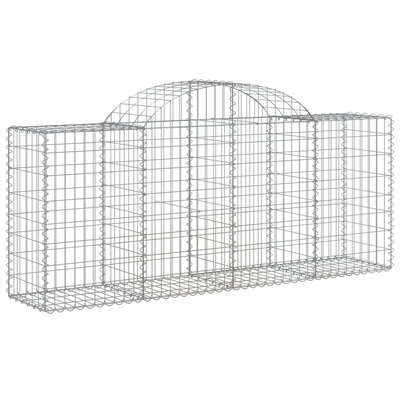 Kosze gabionowe, 30 szt, 200x50x80/100 cm, galwanizowane żelazo