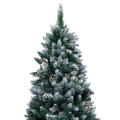 vidaXL Sztuczna choinka z lampkami, bombkami i szyszkami, 180 cm wariant 9