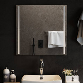 Lustro łazienkowe z LED, 60x60 cm vidaXL