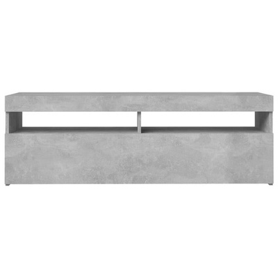vidaXL Szafka pod TV z oświetleniem LED, szarość betonu, 120x35x40 cm wariant 4