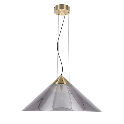 Lampa wisząca Presto 50 szklana z dymionym kloszem nad stół do salonu GX53