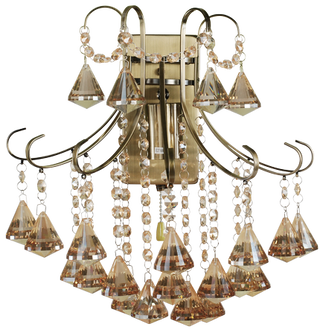 Lampa ścienna kinkiet kryształowy BARCELONA 1x60W E27 złoty model standard