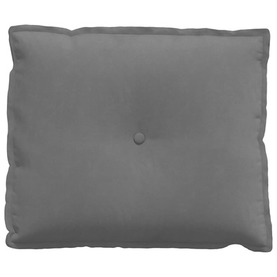Poduszka na plecy Ciemnoszary 60 x 50 cm Tkanina mikrofibrowa