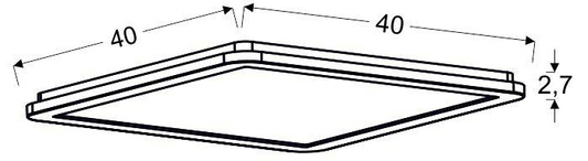 Plafon do łazienki NEXIT minimalistyczny – srebrny satynowy 40 cm – plafon z funkcją ściemniania LED 3000K 24W IP44 