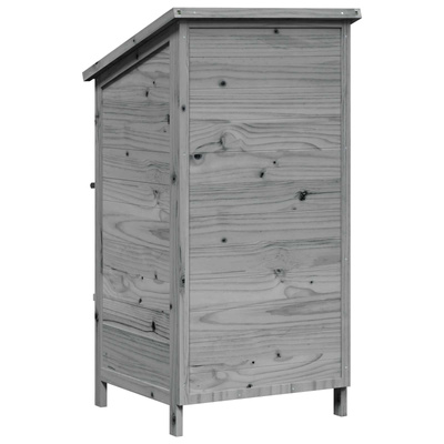 Shed ogrodowy Szary 59,5 x 56 x 113,5 cm Drewno Świerkowe