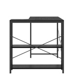 vidaXL Biurko komputerowe, czarne 110x72x70 cm materiał drewnopochodny